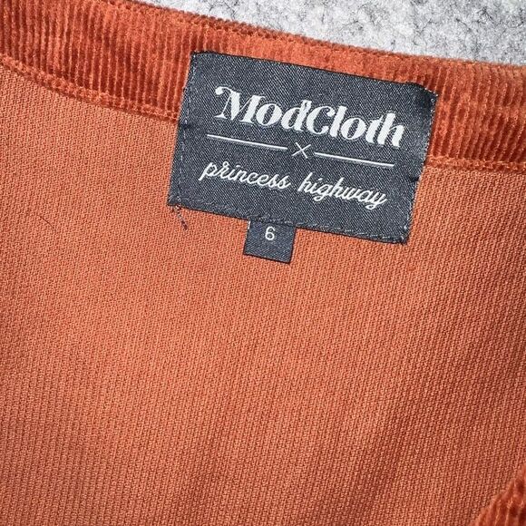Modcloth Rust Sleeveless Dress - Picture 3 of 6